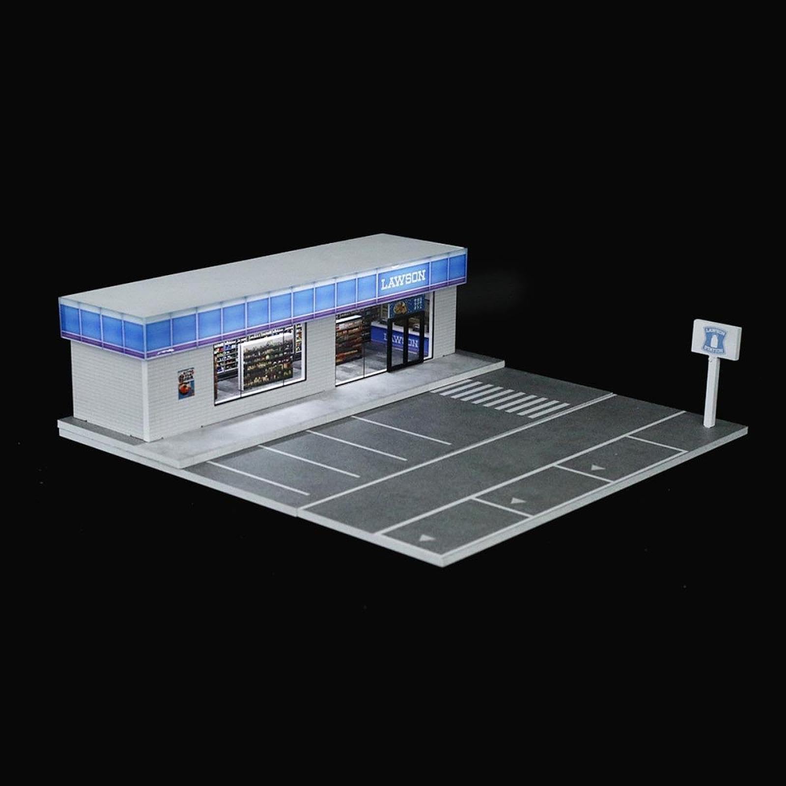 Vitrina para Maquetas de Coches a Escala 1:64 con Luz para Figuras de Acción.