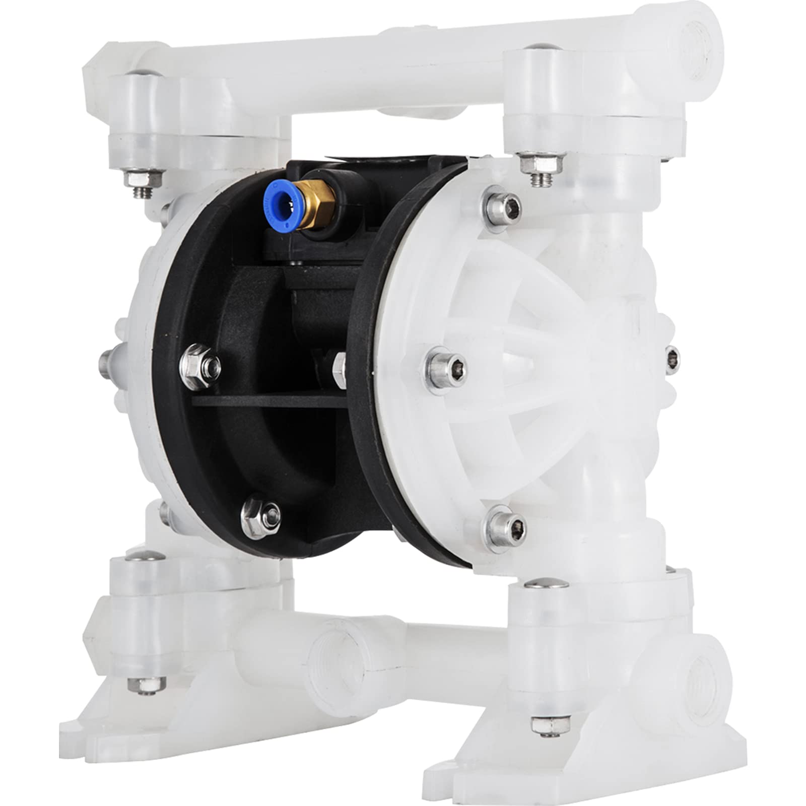 Pompe Pneumatique à Membrane en Polypropylène Pneumatique Double, Diaphragme en Nitrile Pompe à Air à Membrane 2 Diaphragme, Aspiration: 0 à 5 m YBGMBQBY4-1500001