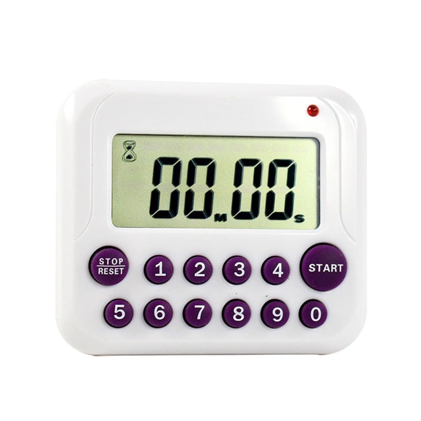 Digital Kitchen Cooking Clock Timer 12 Key LCD Sport 99 Minute Count Down Up Magnetic White Reliable Efficient(Grey)