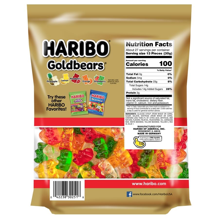 Miniatura 2 de Goldbears Gummy Bears, Classic Gummy Bear Candy, Large 10 oz. Resealable Bags, Pack of 4 by Lyza's Sweets & Treats