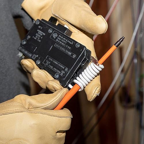 Miniatura 7 de Klein Tools 6934INS - Destornillador aislado de punta delgada de 1000 V, vástago redondo de 4 pulgadas, punta Phillips #2, mango de agarre acolchado