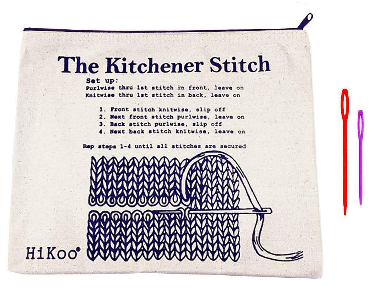 HiKooKitchener Bag Washable Canvas with with Project Bag