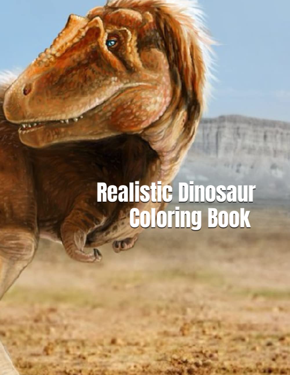 Livre de coloriage dinosaure réaliste, idée cadeau pour anniversaire