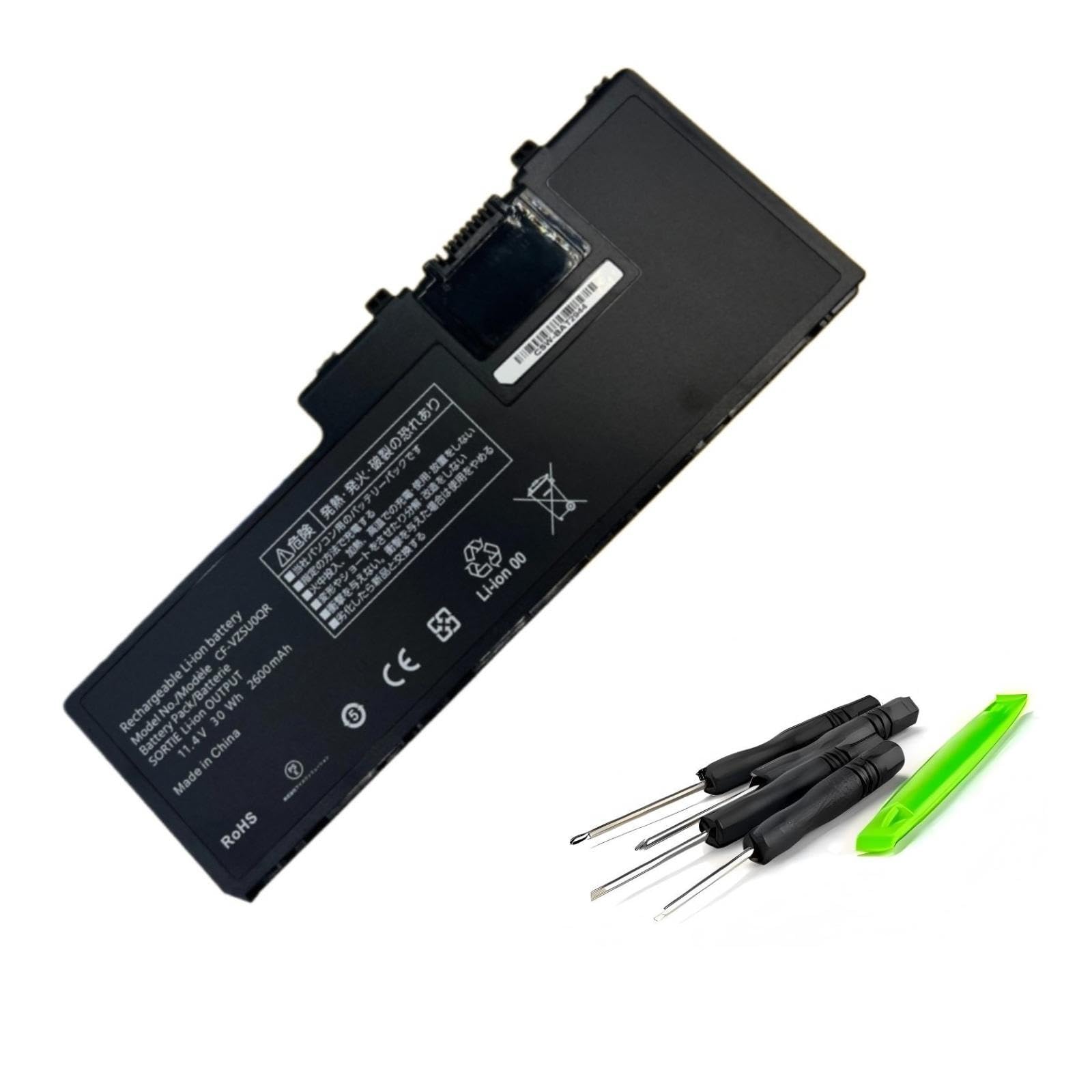Compatibile con Panasonic ToughBook, Batteria CF-VZSU0QR. | For ToughBook CF-20, FZ-A2, CF-VZSU0QW/CF-VZSU0QJS/CF-VZSU0QK