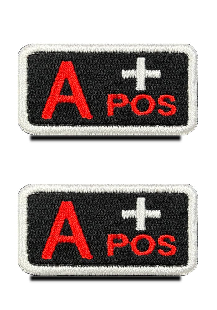 Patch sang A+ pour vos sorties outdoor voyages sportifs et randonnées lot de 2