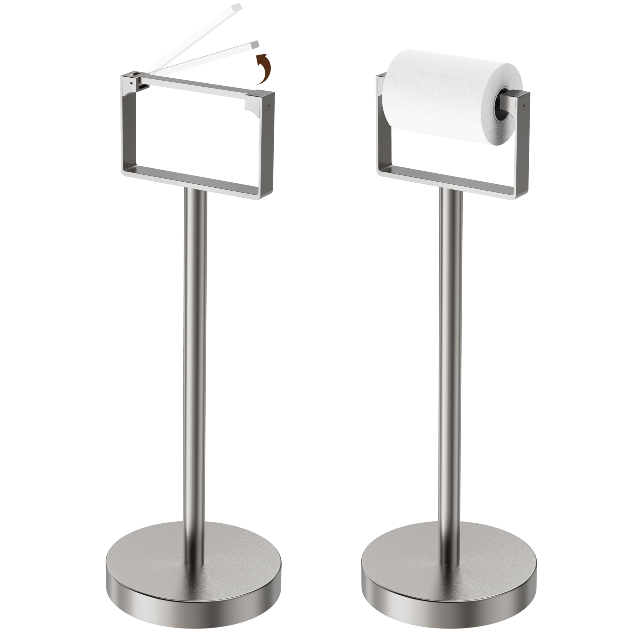 RUACQ Chrome Toilet Paper Holder Wall Mount for Bathroom — Amazon image 14