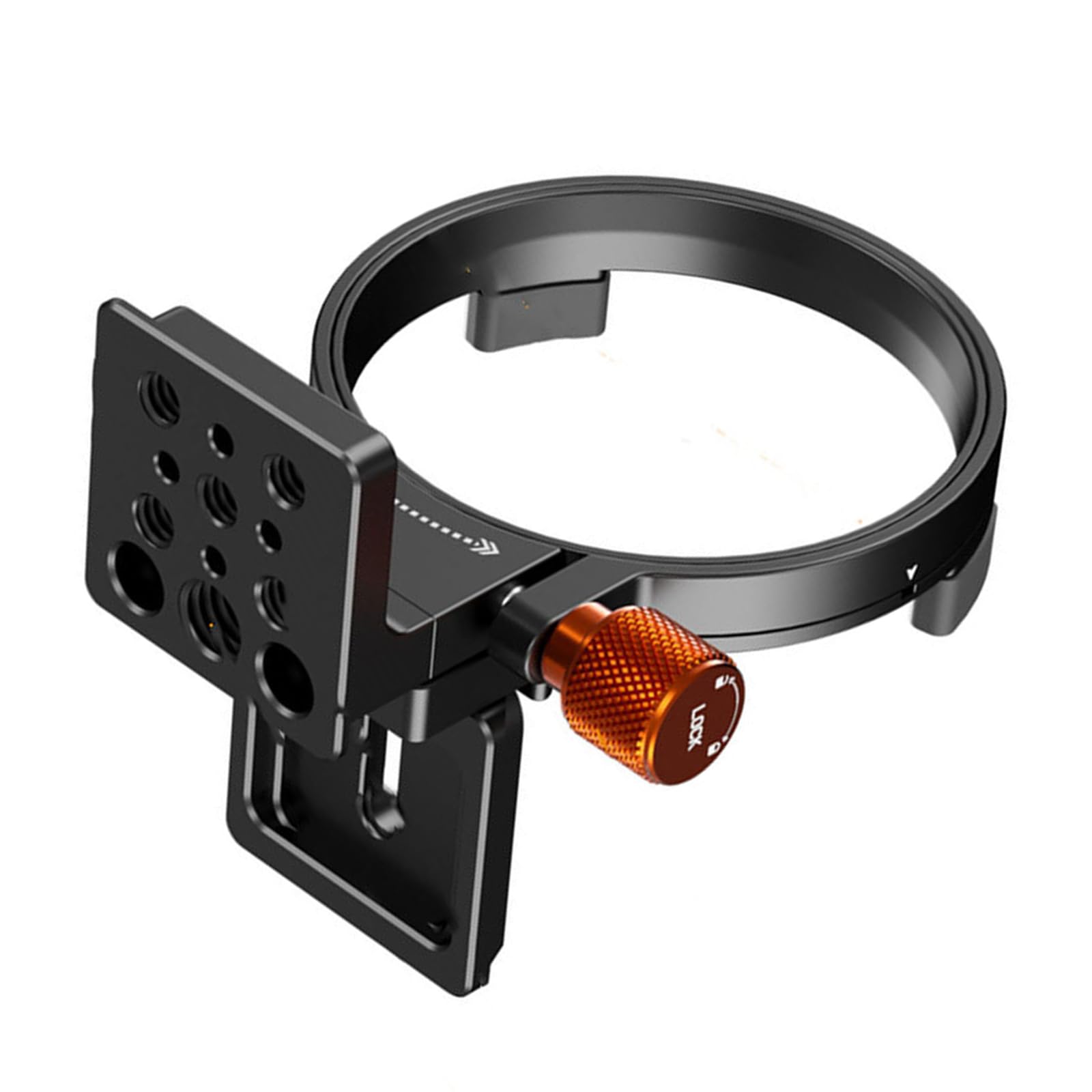 Collar de lente de montaje DSLR giratorio horizontal placa de liberación rápida rotación ajustable