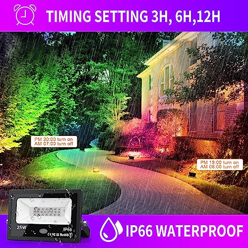 Upgraded-LED-Flood-Light-Outdoor-25W-4-Pack-DIY-Color-Changing-Halloween-Patio-Floodlights-with-Remote-IP66-Waterproof-RGB-Spot-Light-Timing-Uplights-for-Events-Party-Stage-Light