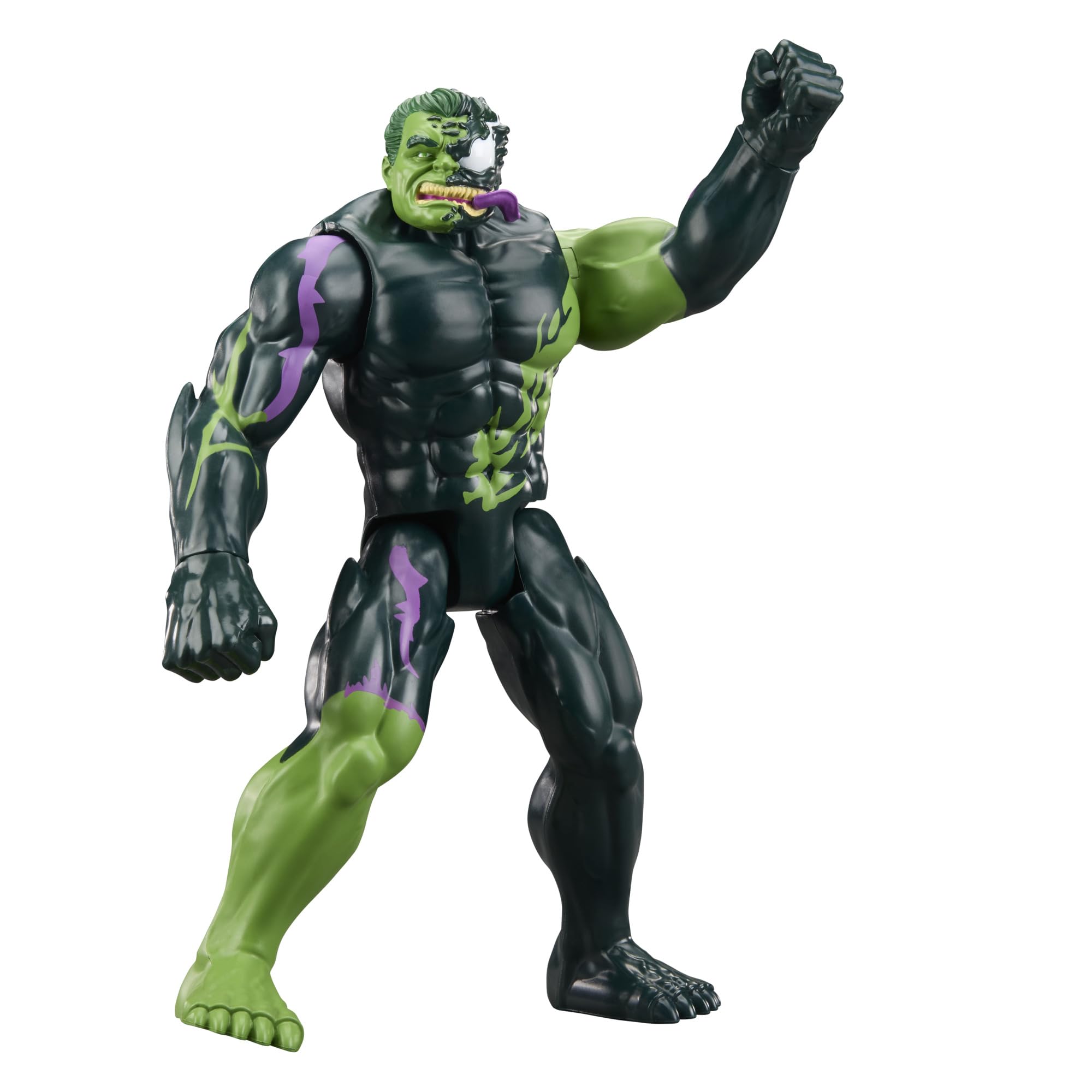 Avengers Titan Hero Series, Venomized Capitán América y Hulk, Set con 2 Figuras de Acción, Accesorios Venom, Batallas Superhéroes y Villanos, Regalos para Niños de 4 Años o Más