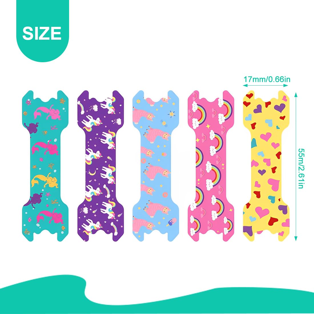 20 Piezas Nasal Strips para niños, 55 * 17