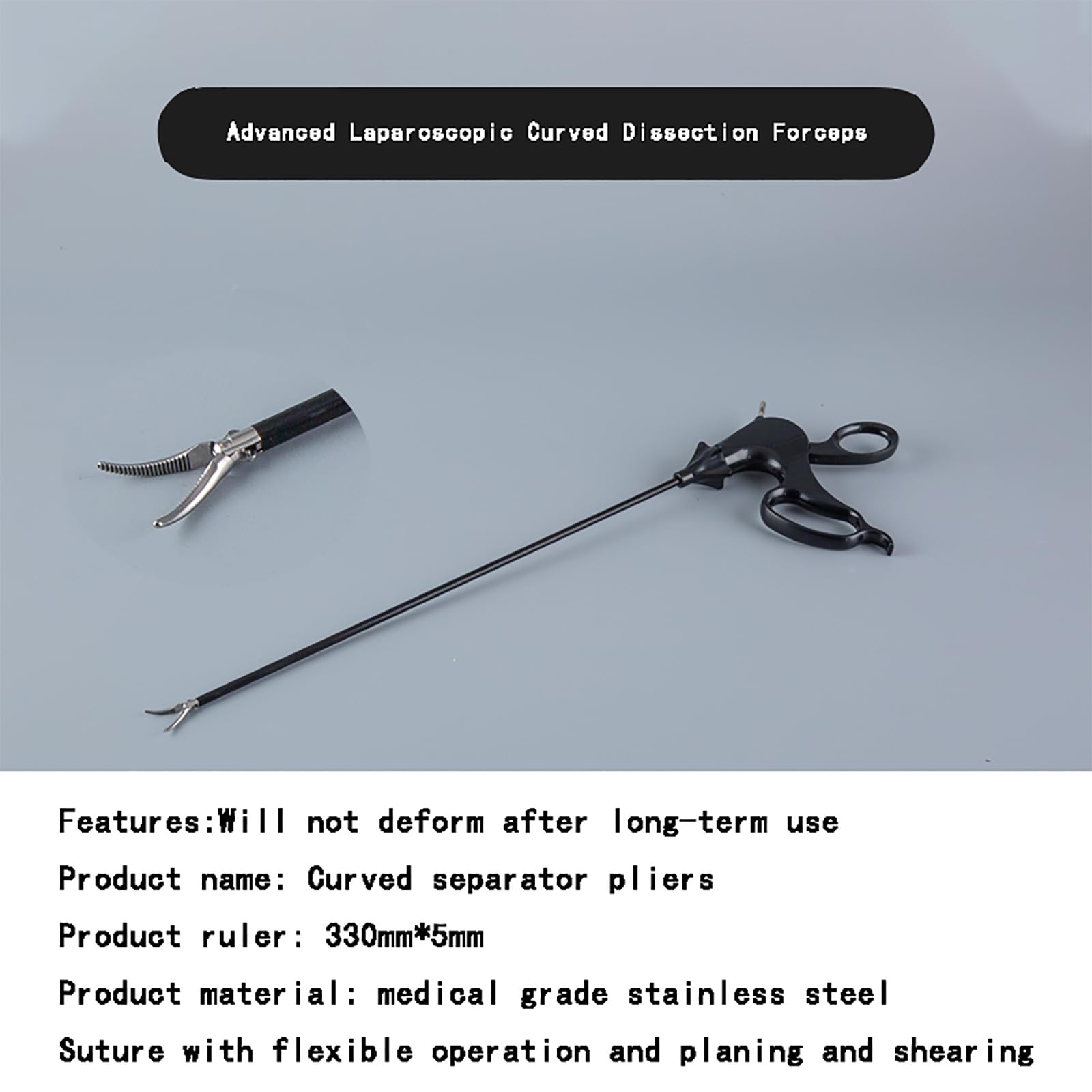 Laparoscopic Training Practicing Grasper Laparoscopy Instruments Set 4 Piece.(For practice use only)