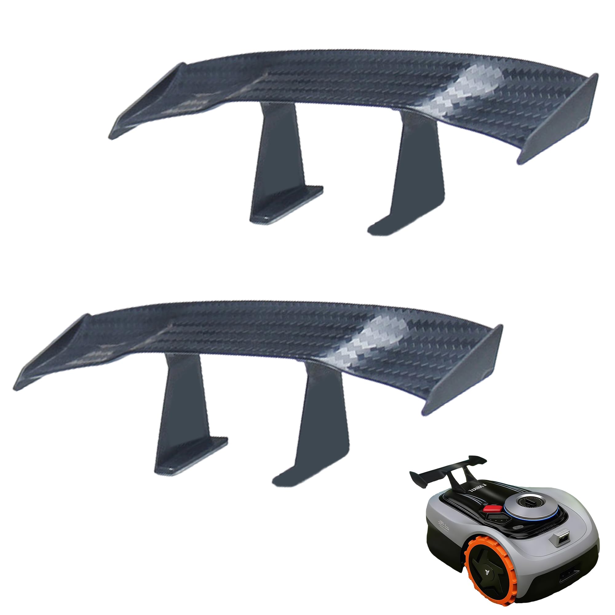 YJFY Pack of 2 self-adhesive mini wing wing spoiler kit rear fin