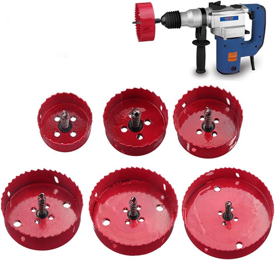 ChaRLes 60-135Mm M42 Metal Hole Saw Cutter Drill Bits With Rod For Aluminum Iron Pipe Woodworking - 60Mm