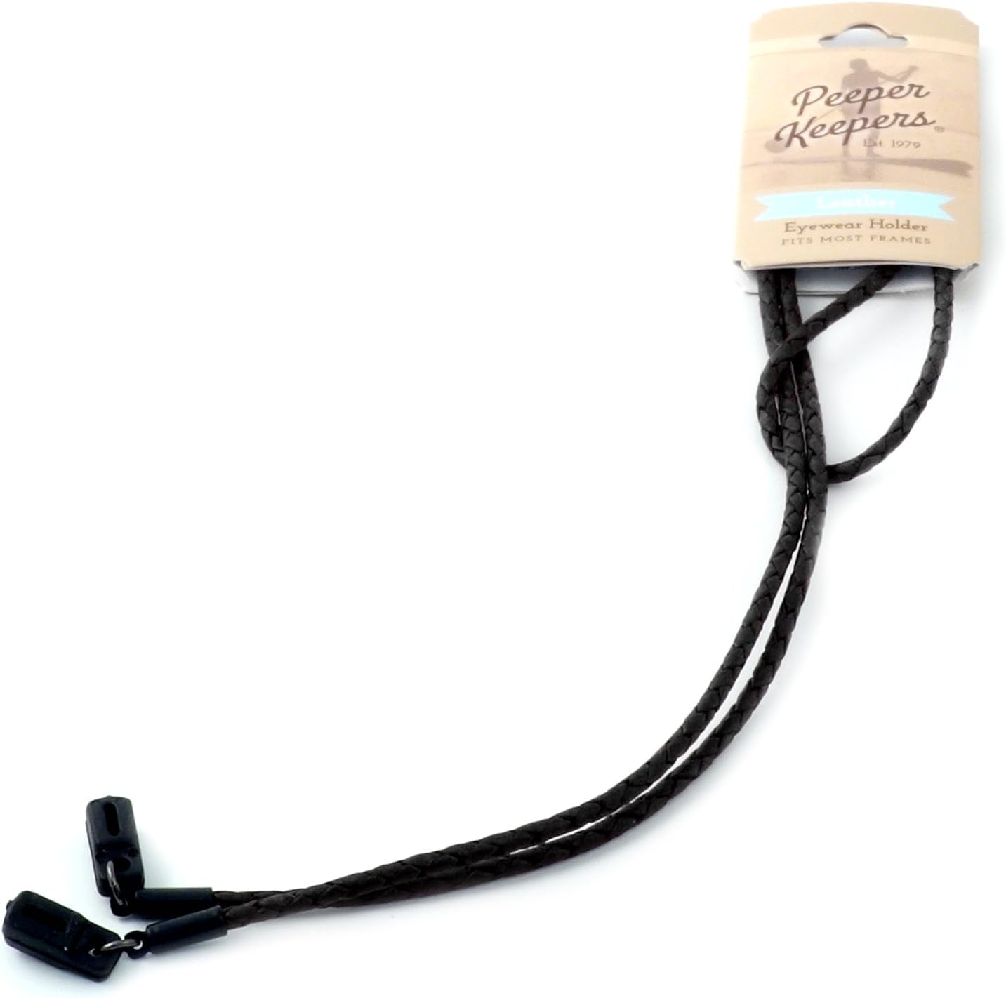 Braided Leather Eyeglass Retainer