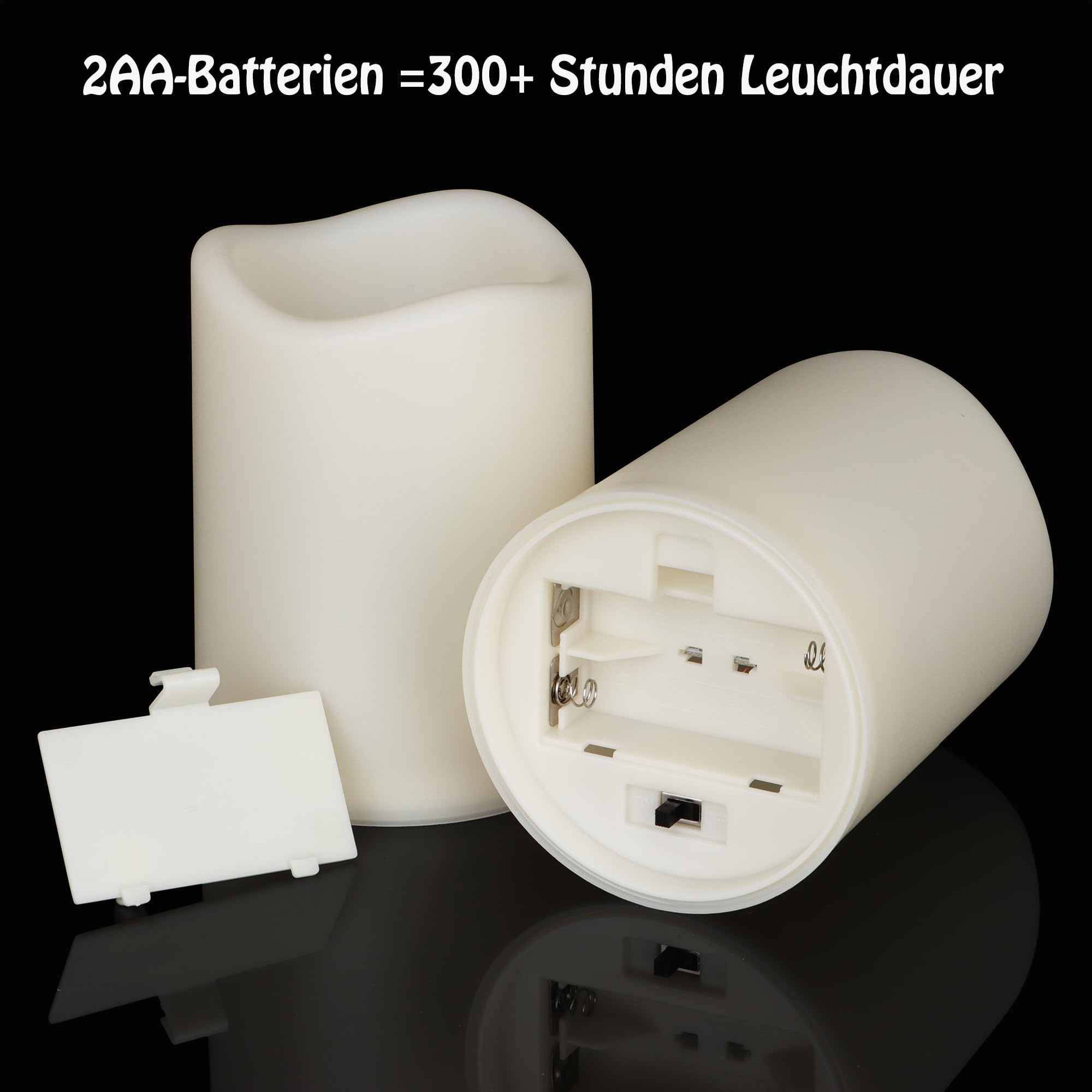 yunsheng 9 Stück Flammenlose LED Kerzen mit Fernbedienung TimerFunktion, Batteriebetriebene LED Kerzen Flackernde Flamme(7.5 x 10cm), Wasserdichte Kerze, In/Outdoor Heimdekoration