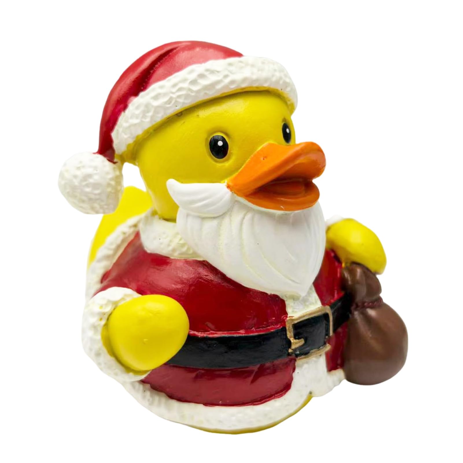 pidodou Christmas Ornament Santa Claus Deer Snowman Duck Shape Resin Figure Holiday Theme Festive Decoration for Tree Table Shelf 8cm HeightRed