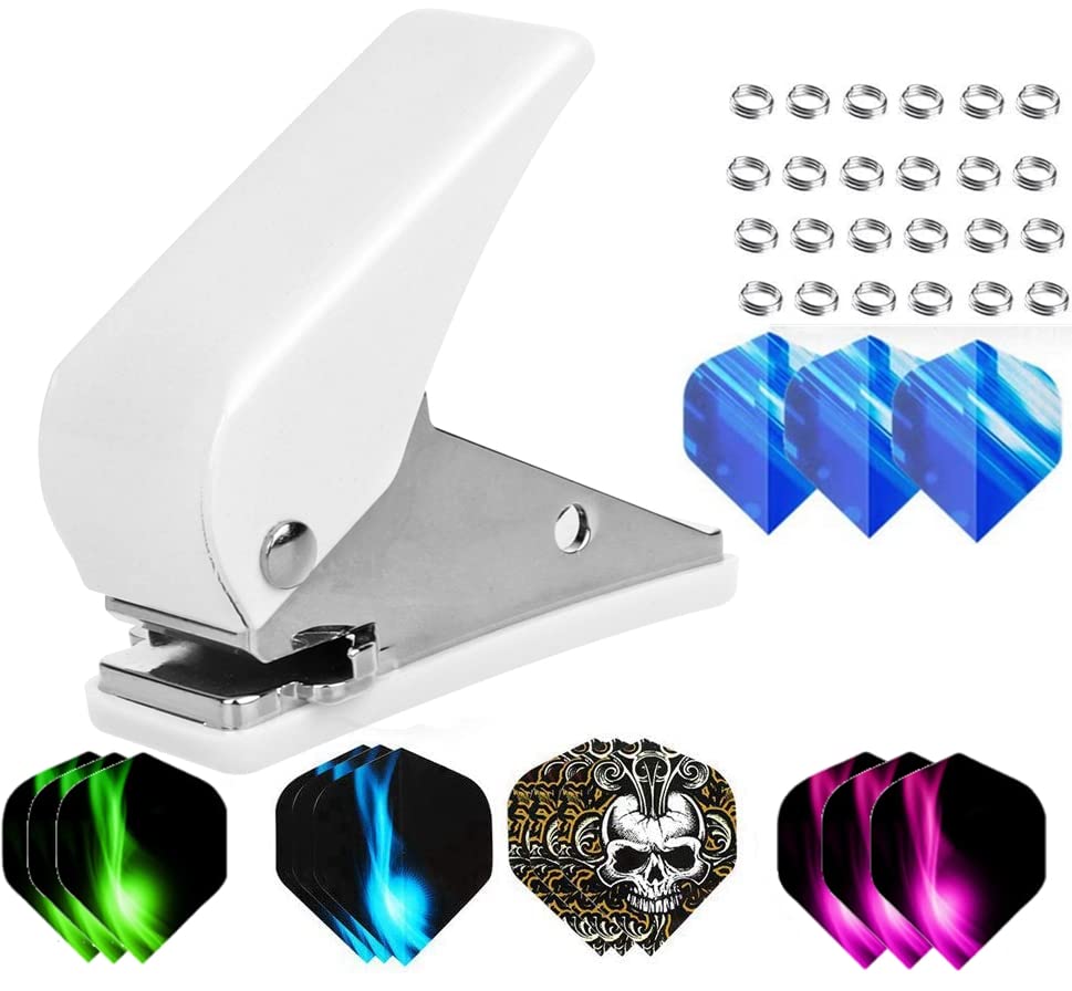 Punch Per Freccette Con 100 Anelli A Molla - Accessorio Metallico Per Fissare Alette In Modo Sicuro - Foto 7