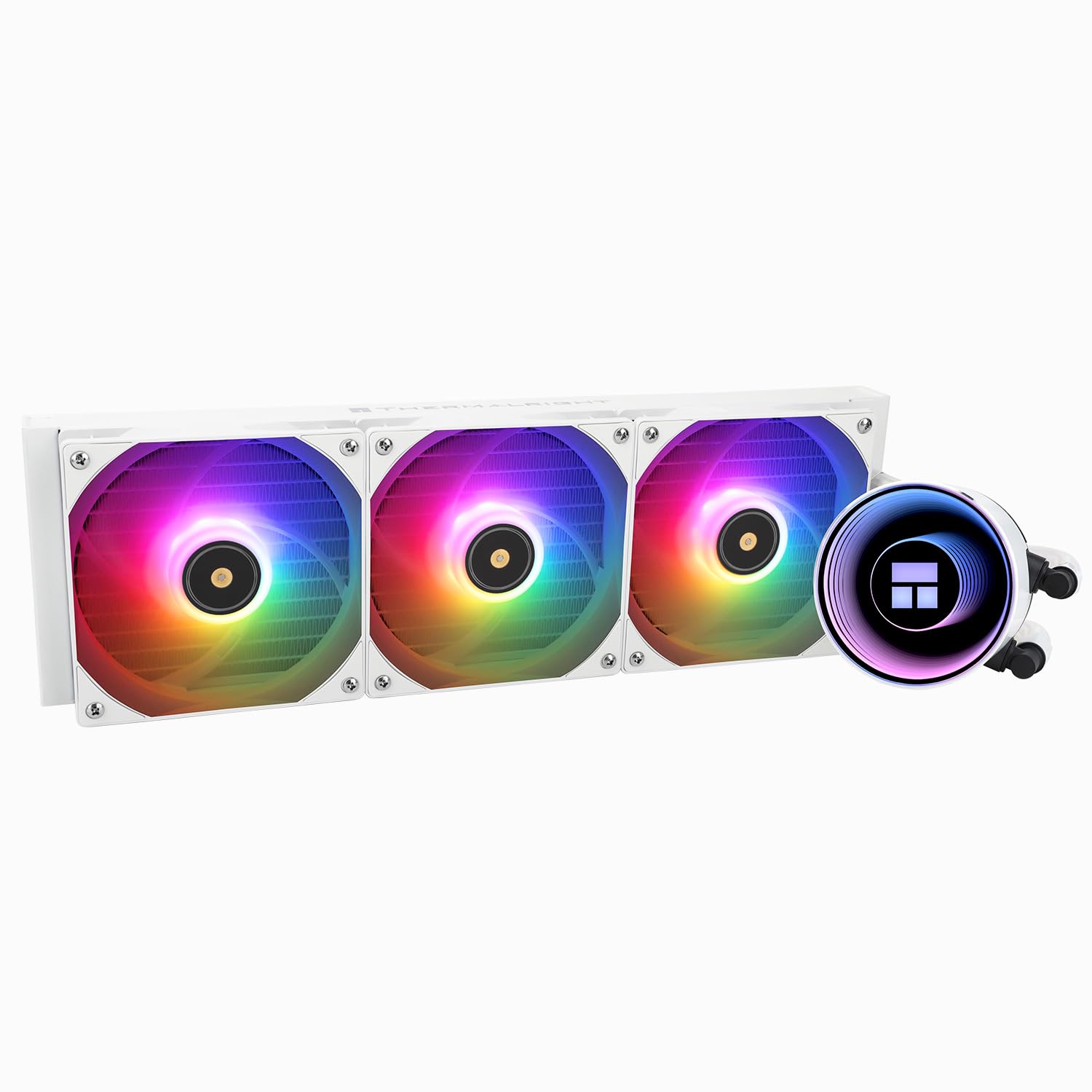 TR Frozen Notte 360 WHITE ARGB V2 Enfriador de procesador de agua,Especificaciones del enfriador de CPU 360 blanco,Ventiladores dobles PWM,Rodamientos S-FDB,Adecuado para AMD/AM4, AM5,LGA1851