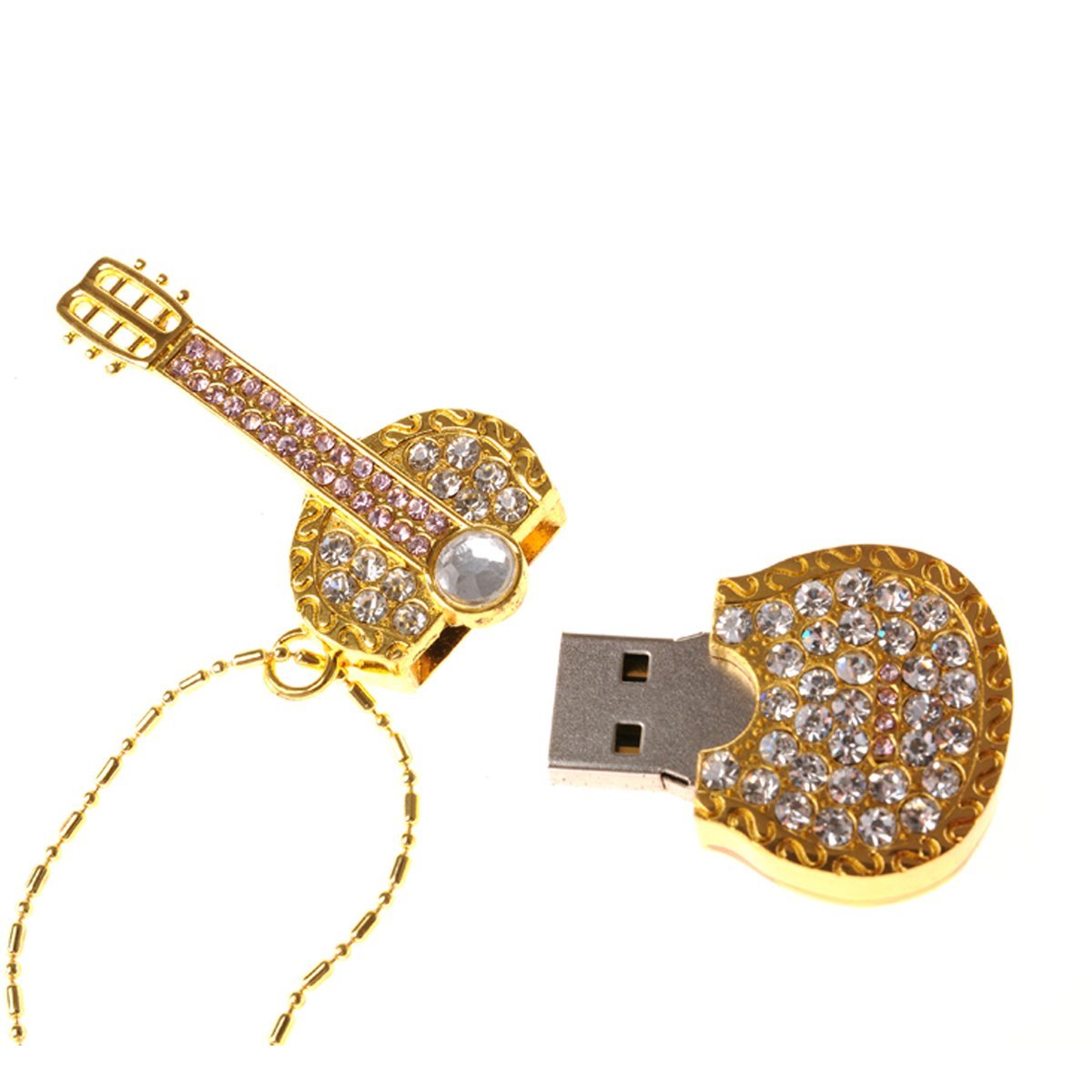 Onwomania USB Stick 16 GB – Lustiges Gitarren-Design, USB 2.0, Plug & Play, Kompatibel Mit Windows, Mac, Linux