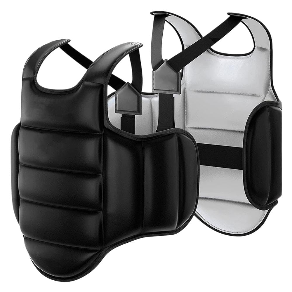 Protector de cuerpo de boxeo, almohadilla rellena de esponja, escudo ajustable para kickboxing MMA Muay Thai