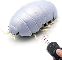 Vista 7 de Tipmant Gusano de control remoto RC Bug realista Pillbug electrónico juguete de broma animal insecto vehículo vehículo niños regalos de cumpleaños