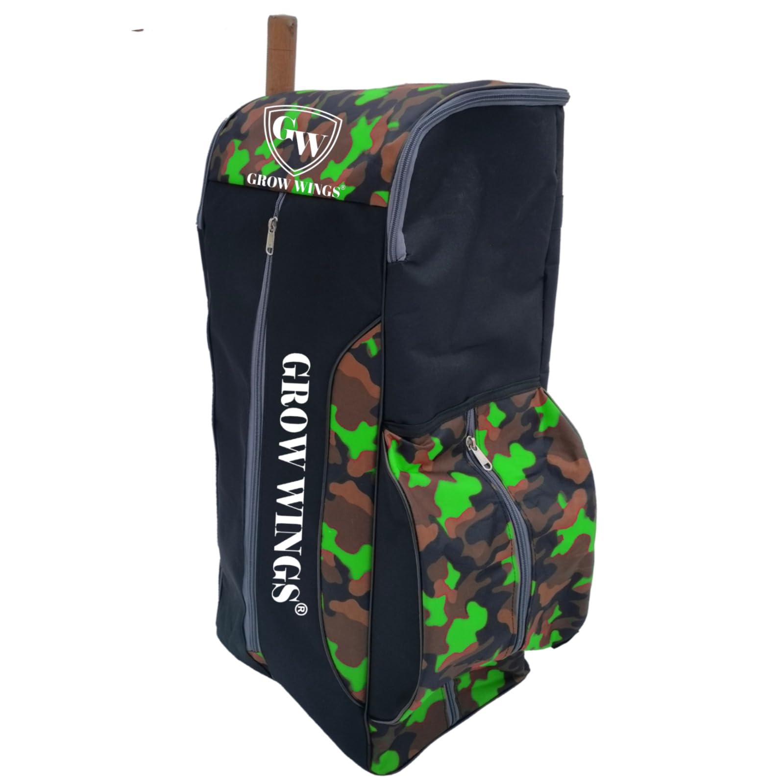 Grow wings Branded Cricket Kit Bag with Special Bat Holder On The Side, Duffle Kit Bag, Backpack, Full Size with Shoulder Straps and Stylish Look-picture-22