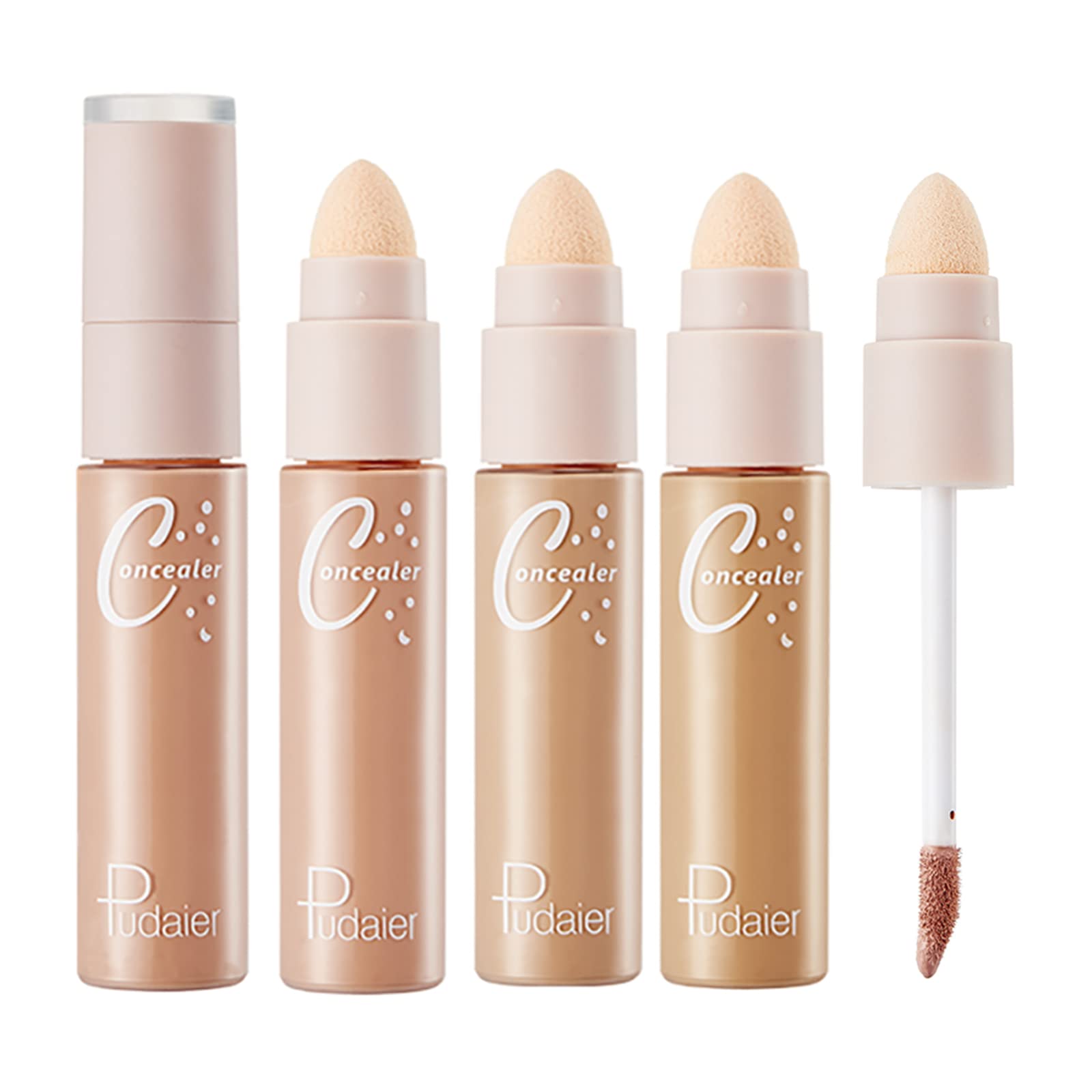3 Pcs Hydrating Concealer, 2-In-1 Crease-proof Full Coverage Highly Pigmented Concealer With Matte Finish Hydrates Highlights Long Lasting Cruelty-Free