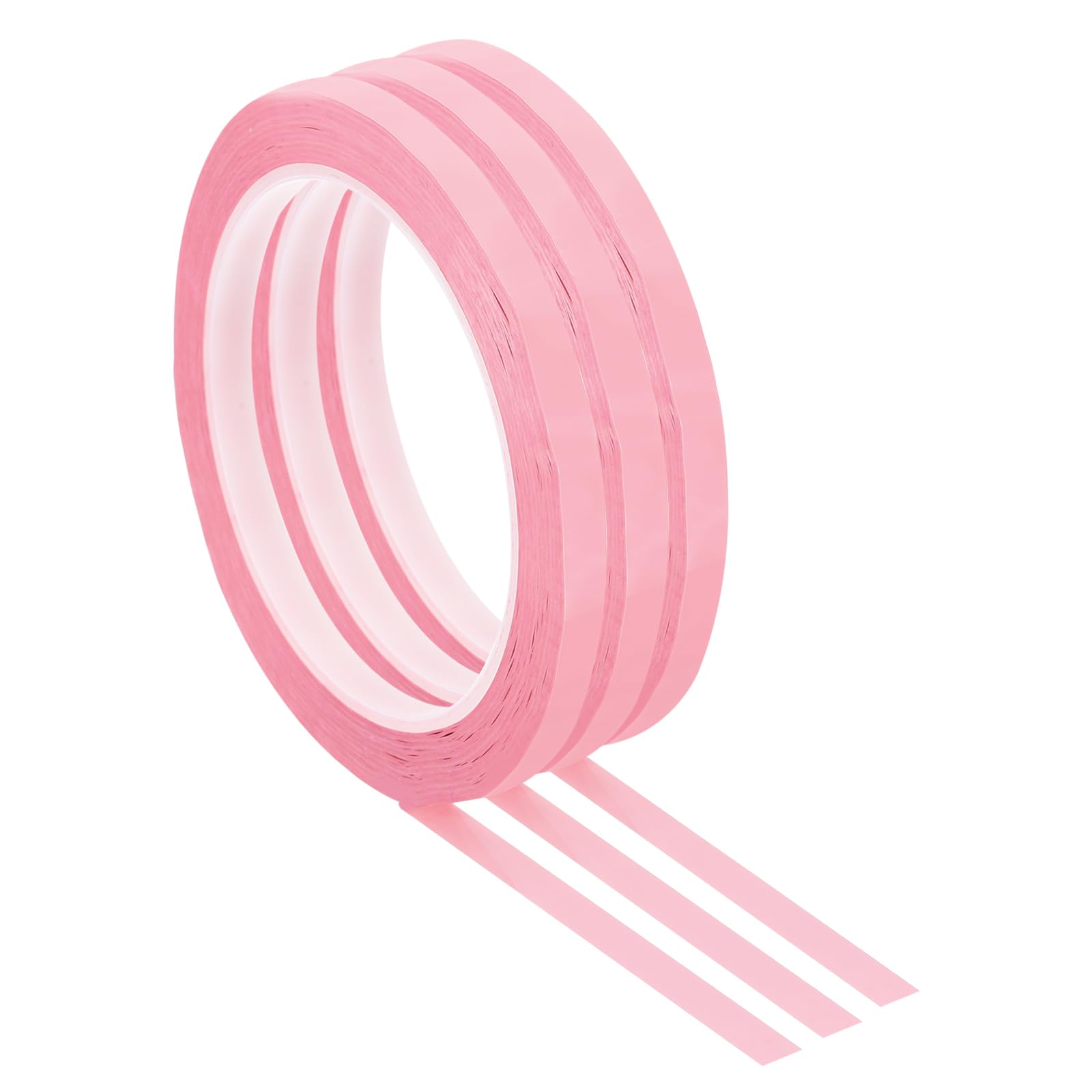 PATIKIL 3 Pack Whiteboard Tape, 7mm 1/4" Width Art Tape Dry Erase Board Pinstripe Thin Tape for Graphic Chart Grid Drafting Electrical Marking, Pink