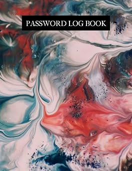 Password Log Book and internet password organizer, alphabetical password book, Logbook To Protect Usernames and ... notebook, password book small 8.5 x 11