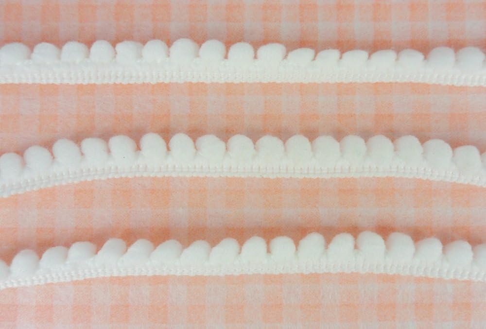 Off White Mini Pom Pom Fringe Embroidery Lace Trim Braid Bobble Ball Pompom Sewing Supplies