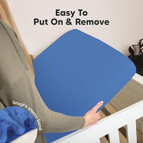 Vista 105 de KeaBabies - Juego de 2 sábanas orgánicas, unisex, suaves, 52 x 28 pulgadas, diseño neutro, de algodón jersey transpirable, con estampados adorables