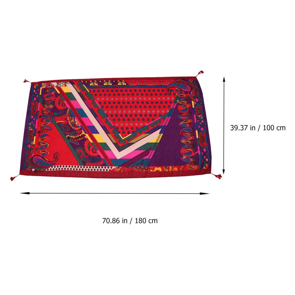 iplusmile Sommer zum Schutz vor UV Strahlen Damen im Boho Stil Strandtuch aus Polyester Multifunktionaler Strand Schal für Outdoor Sport und Urlaub
