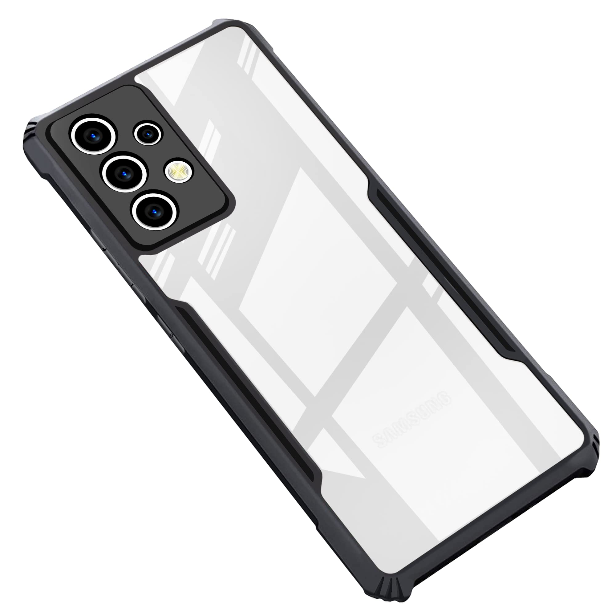 CEDO Samsung Galaxy A73 (5G) Back Case Cover | Camera Protection Shockproof Bumper-Edge | Acrylic Crystal Clear 360 Degree Protection TPU+PC | Transparent Eagle Back Case Cover (Black) (B0B3MYY3FJ) Amazon Price History, Amazon Price Tracker
