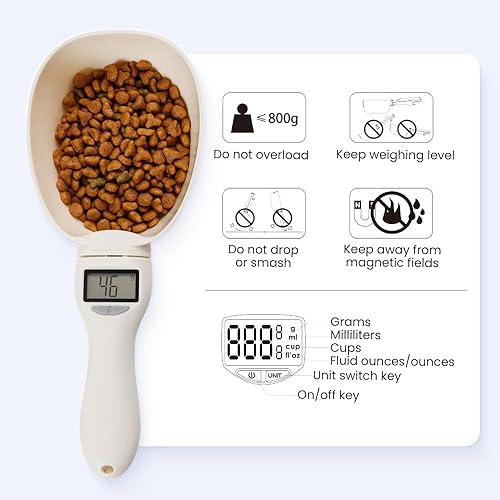 Miniatura 3 de Cuchara medidora digital 2025, escala de medición de alimentos, 28.22 oz0.00 oz, alta precisión con pantalla LCD, pantalla mejorada cuchara medidora