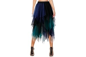Flowing Peacock, A Tulle Fantasy: High-Low Tutu Skirt