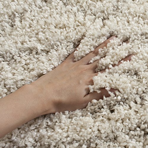 Safavieh Arizona Shag Collection Area Rug - 5'1" X 7'6", Ivory & Beige, Moroccan Design, Non-Shedding & Easy Care, 1.6-Inch Thick Ideal For High Traffic Areas In Living Room, Bedroom (Asg741A) #TOP2