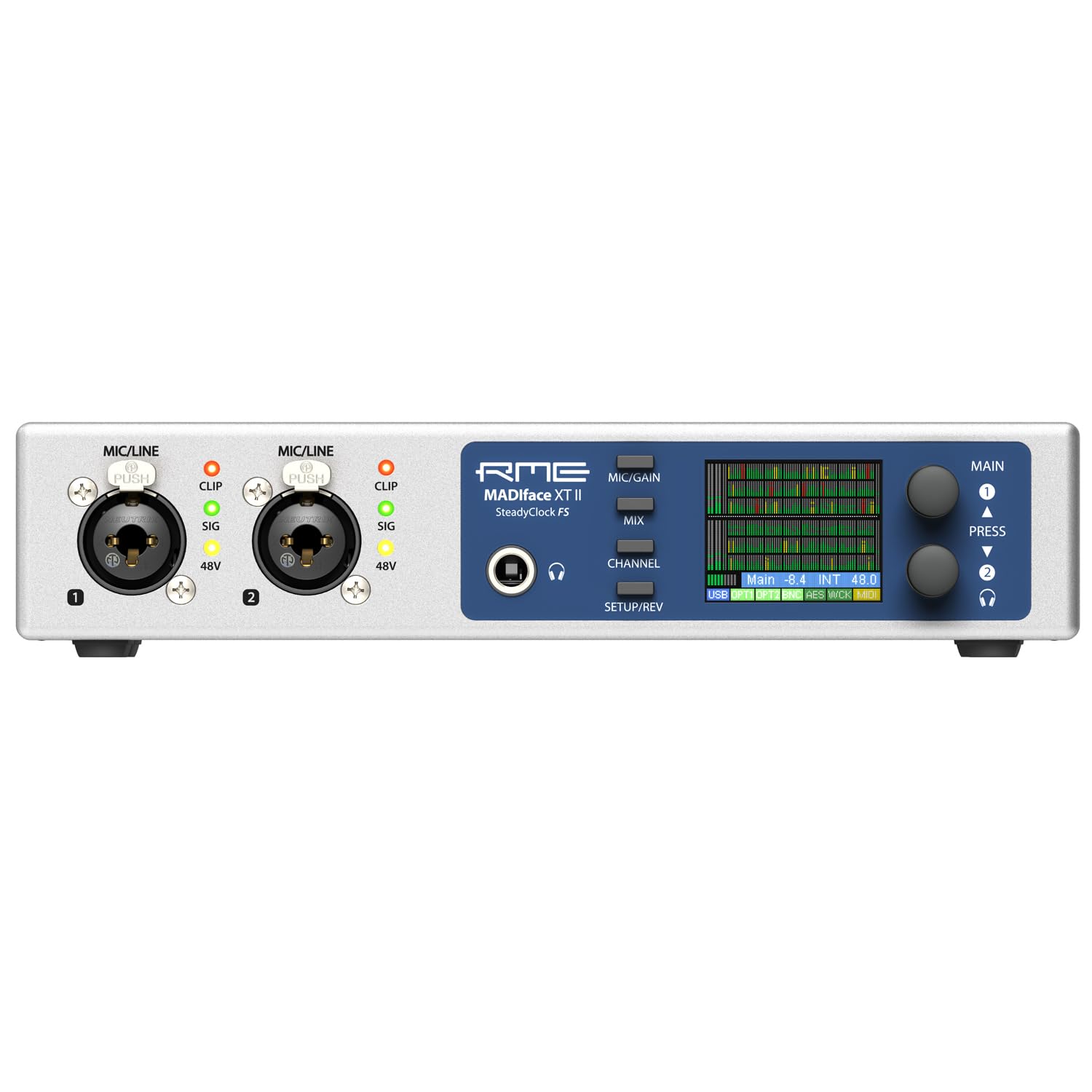 RME Madiface XT II - Interfaccia audio USB di fascia alta, con 2 cavi Keepdrum XLR