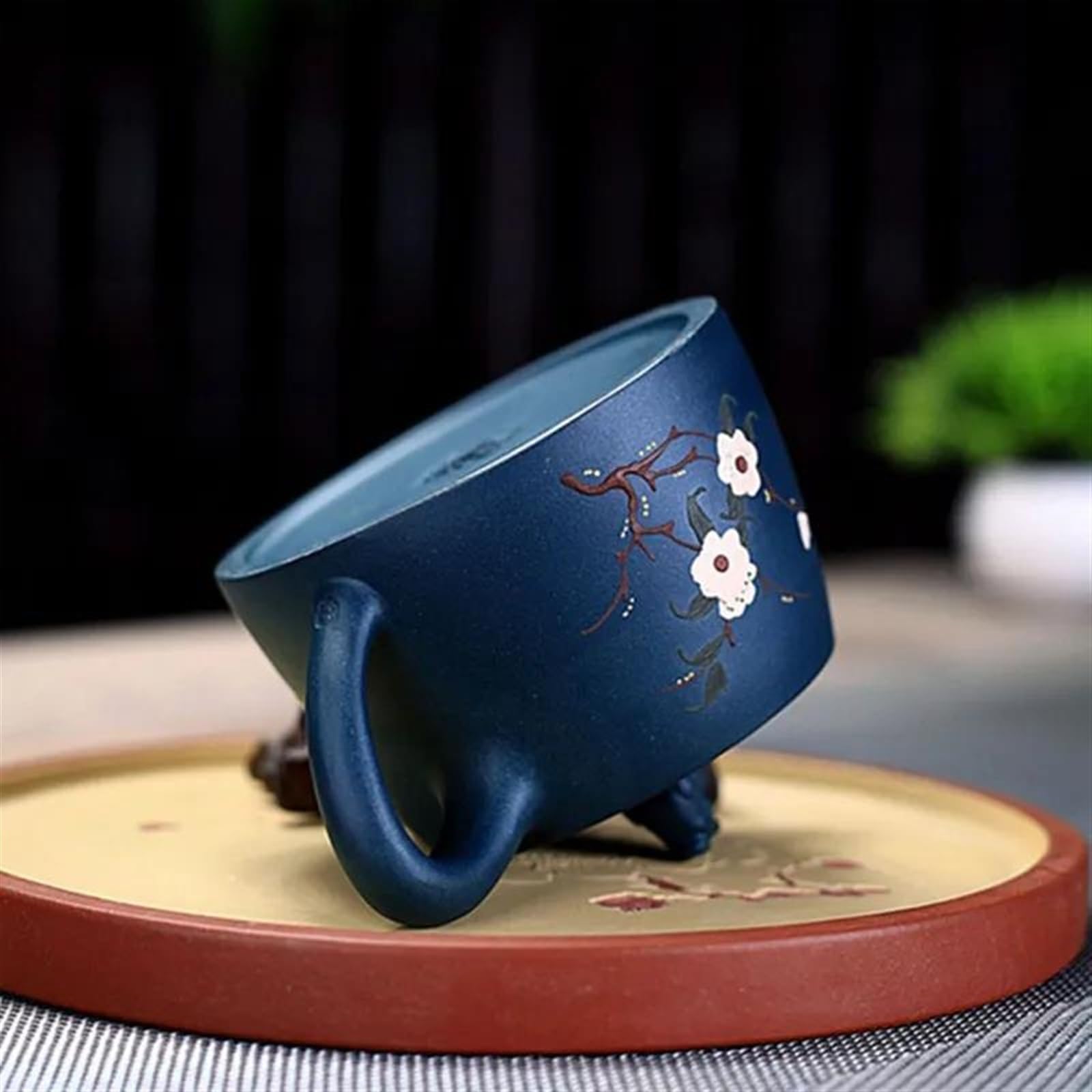 Service à thé pour adultes, en terre cuite brute, fait main, personnalisé et authentique, avec théière Tie Guanyin Pu'er chinoise de Yixing, filtre en argile violette, 200 ml, service à thé portable