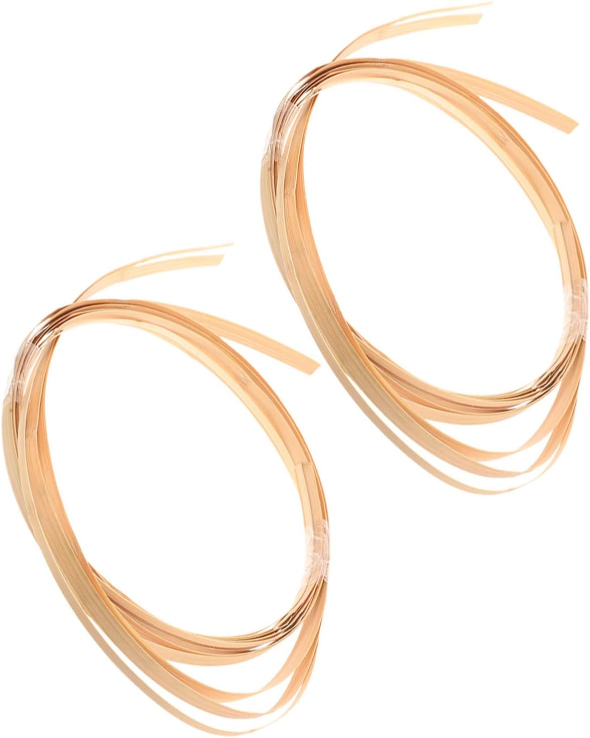 VILLFUL 2 Bundles DIY Weaving Strips Coiling Basket Making Supplies 6m Natural Craft Material