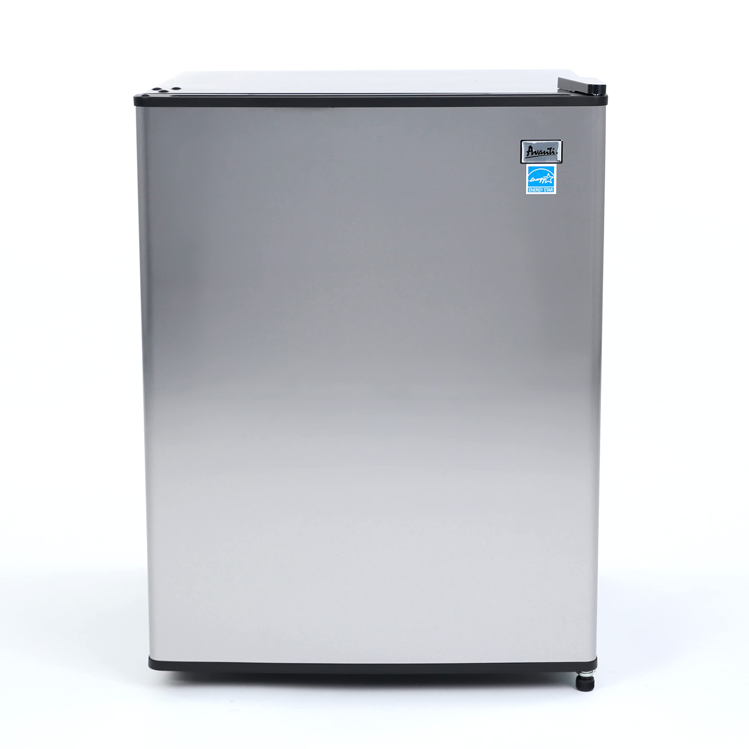 Avanti Mini Fridge Compact Refrigerator For Home Office Or Dorm, Features Single Reversible Door Removable Shelves Automatic Defrost And Adjustable Temperature Control, 2.4-Cu.Ft, Stainless Steel on Fridge.com - View 5