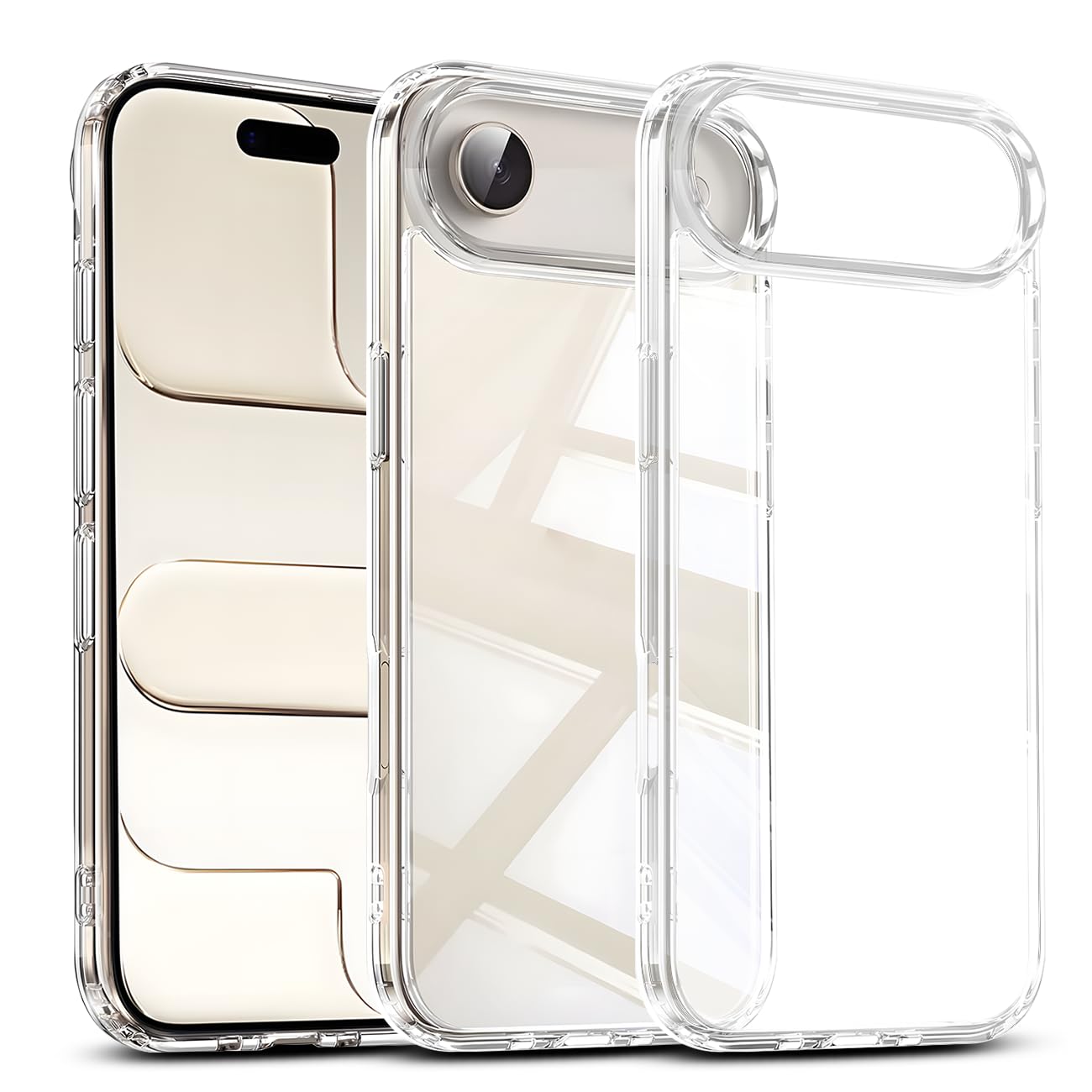対応 iPhone 17 Air ケース カバー TPU iPhone 17Air 保護ケース カバー背面 シェル クバー 17 Air クリア ソフト 透明シェル ンプロテクター ​【耐衝撃 エアバッグ 滑り止め すり傷防止 薄型 軽量 スリム 携帯便利】SENXLL- 17 AirWT1