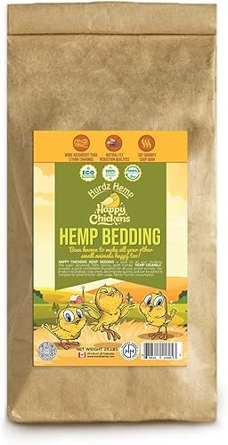 25 libras Ropa de cama de cáñamo para pollos, fórmula única de crumble de pollo, hecha de cáñamo 100% natural, ropa de cama de cáñamo súper