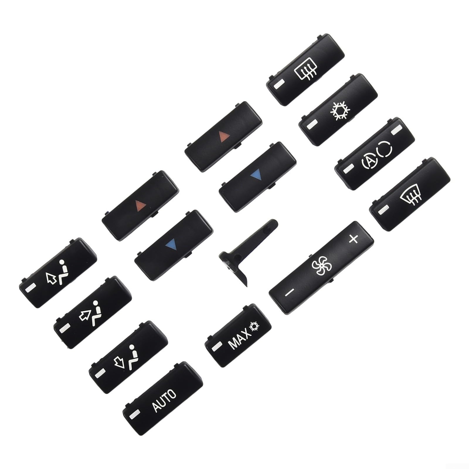 Botones del interruptor del panel para el control de la CA del clima del coche, las condiciones del aire tapas de los controles del clima de la tapa de las cubiertas para BMW E39 E53 525I para 530I