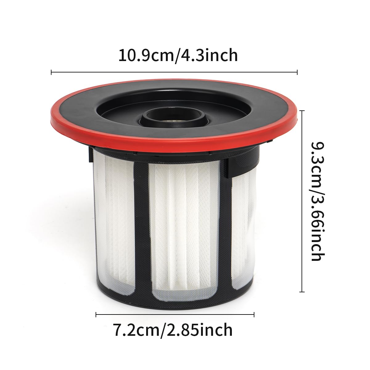 YanBan Filtro e Portafiltro Compatibili con Bosch gli Aspirapolvere Senza fili Unlimited Serie 6 BKS6111P, BCS611AM, BBS611PCK, BCS612W, BCS612GB, BCS61GB, codice articolo 12033215, Confezione da 4