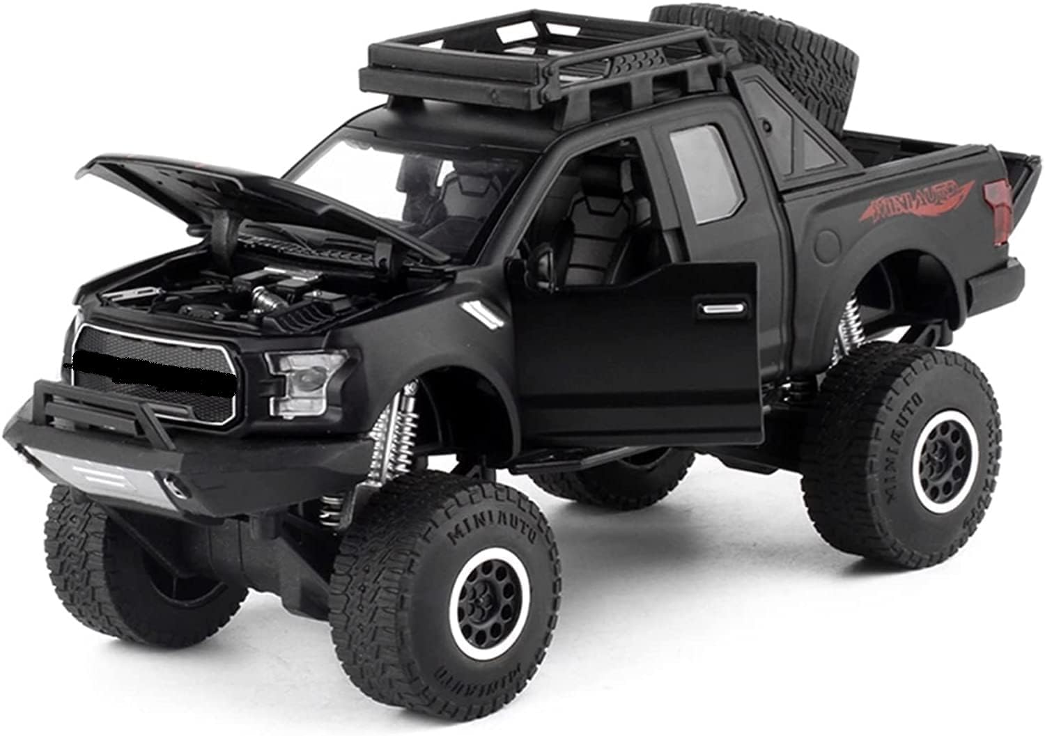 4x4 Raptor F150 Pickup Monster Big Wheels 1:32 Diecast Metal Model Car