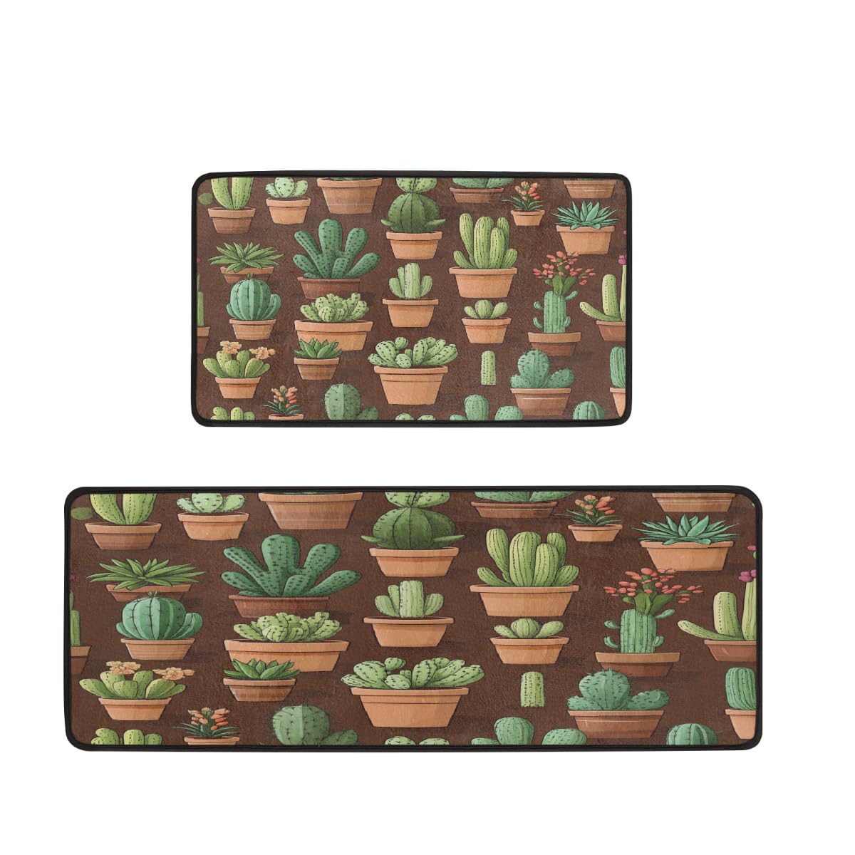 Tapetes de cocina Mexpekil estilo cactus para decorar y dar confort al fregadero y la lavandería