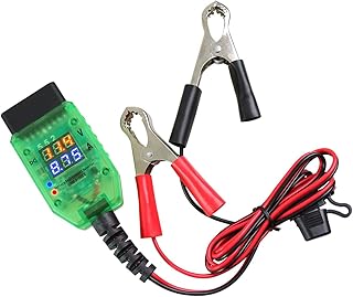 Kalokairi Soporte de memoria para computadora de vehículo para intercambio de batería con monitor digital de corriente de voltaje y soporte de actualización de software