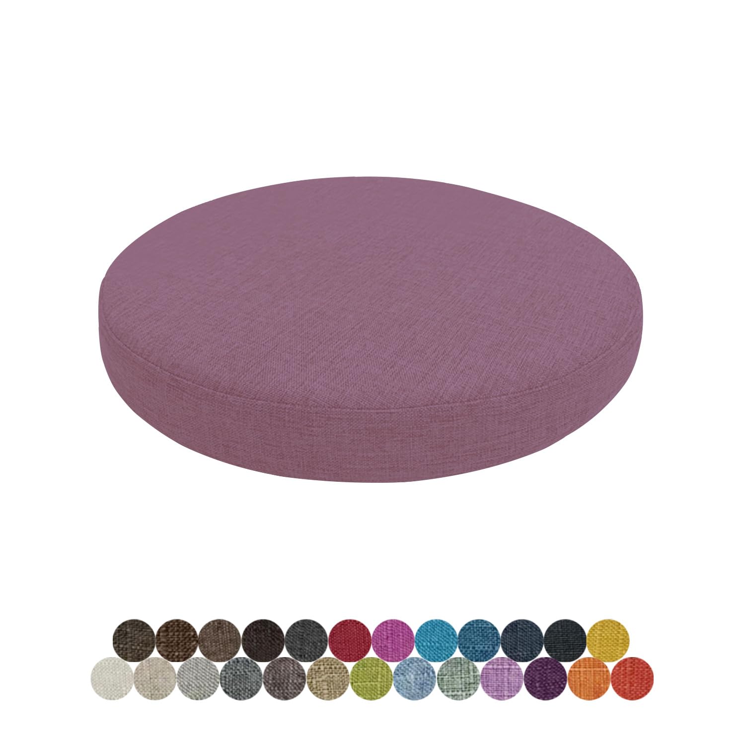 Lsjoaw Cushion Chair Seat Pads Round 35 X 35 X 3CM(1 Pieces) Chair Seat Cushion Pads Dining Chair Cushions for Garden Kitchen Office Patio Chair Pad Support,Light Purple