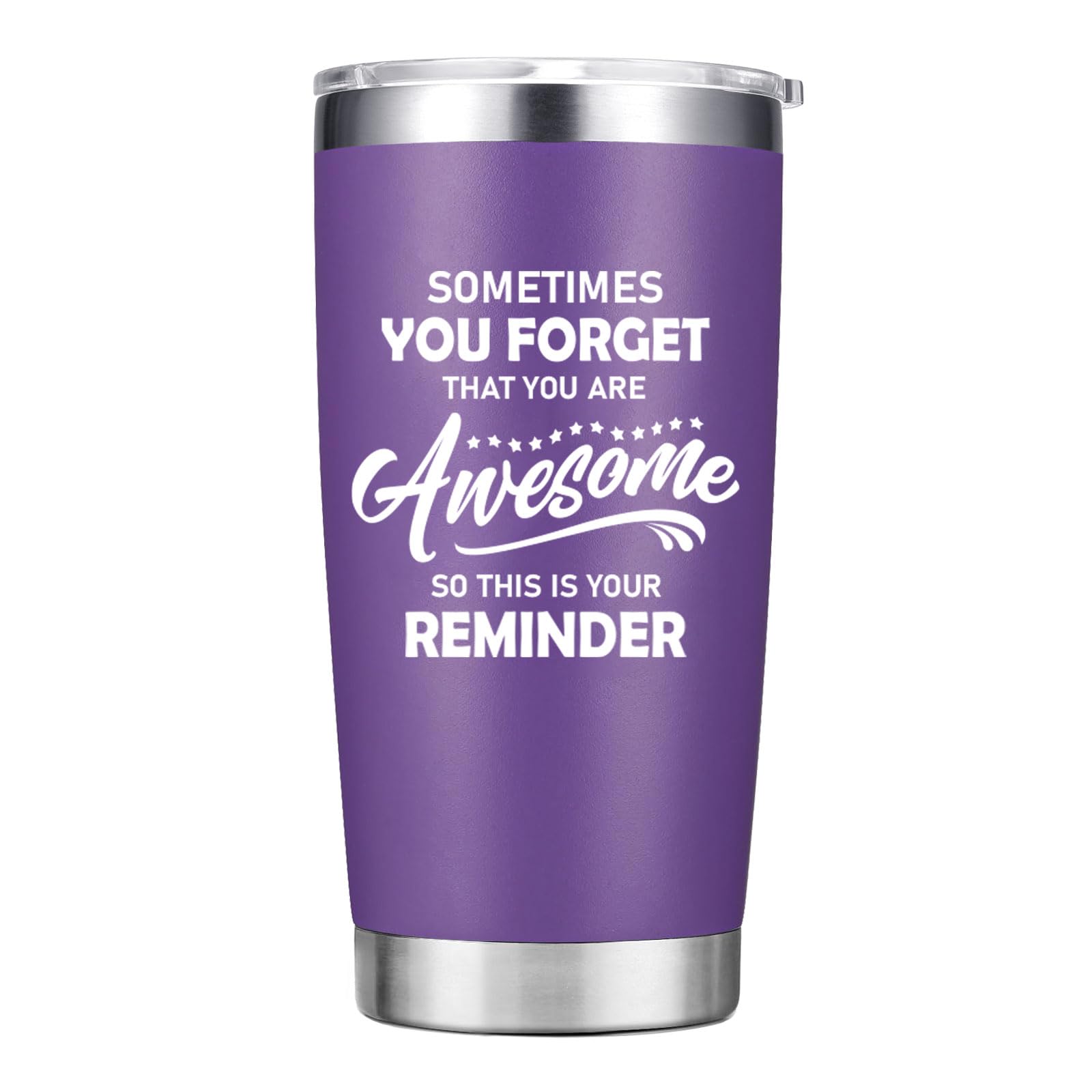 Abledn Regalos de Navidad para mujeres, taza de café inspiradora Sometimes You Forget You're Awesome - Regalos de cumpleaños de agradecimiento para mujeres, mamá, esposa, hermana, compañera de