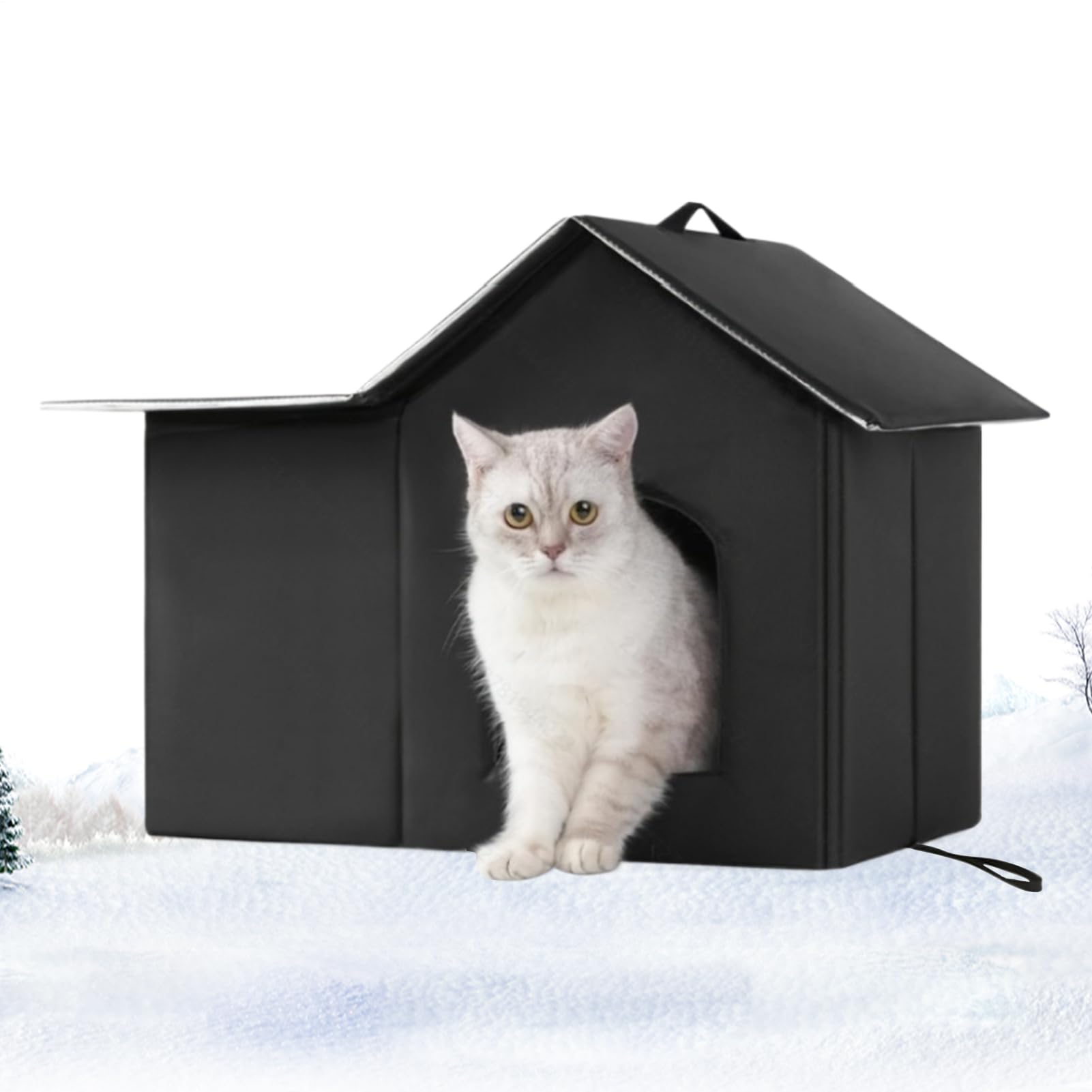 Niche pour chat d'extérieur étanche contre le froid et la pluie du jardin